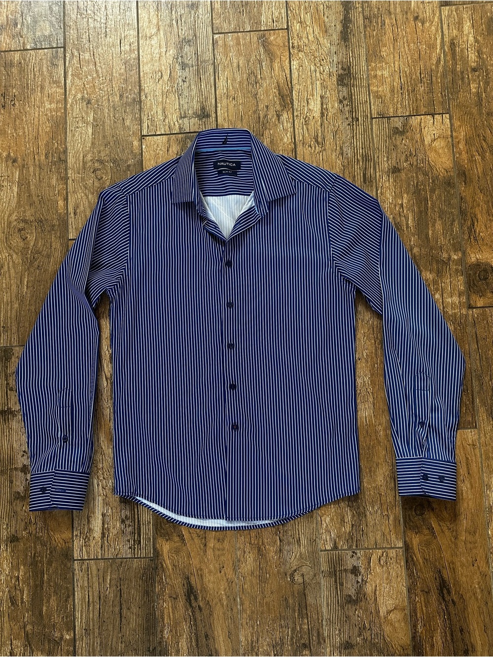 Nautica Slim Fit Pinstriped Shirt